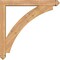 Ekena Millwork Thorton Arts and Crafts Smooth Bracket w/ Offset Brace, Western Red Cedar, 5 1/2"W x 38"D x 38"H BKT0604X38X38THR03SWR - alternate 2